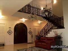 黒人, フェラチオ, 浮気者, チン, 黒人, ハードコア, 下着, 淫乱熟女