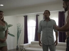 Natasha Nice Double Creampie Threesome - MILF BBW Taboo Fuck