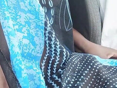 Afrikansk, Strand, Svart, Bil, Kvinna, Fingering, Handjobb, Onani