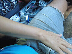 Public masturbation, hand-job, corridas