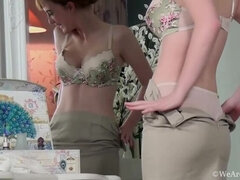 Lola Gatsby: Big-Titted Redhead Pleasures Herself Before Work