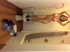 Katharine foster shaking her big melons and bootie in bathroom - Katharine foster