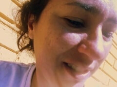 Onani, Orgasme, Petite, Offentlig