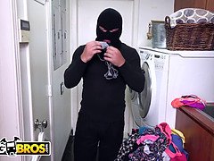 Sara Jay cheats on her boyfriend with a home invader & gets her big ass drilled hard