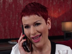 Liza Pinelli smirks as black cock penetrates her hole