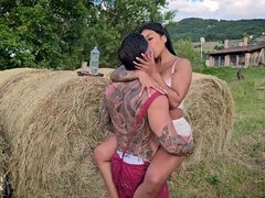 Mariana Martix Outdoor Cuckold Sex with Farmer Before Husband Comes - Latina MILF Fuck