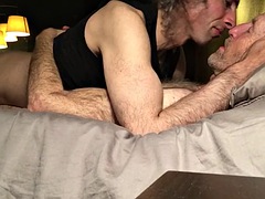 Anal, Sucer une bite, Couple, Homosexuelle, Embrassement, Maigrichonne