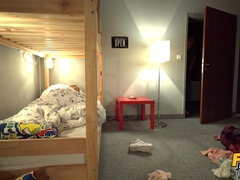 Fake Hostel - Bi-sexual Babes Share A Cock 1 - Steve Q