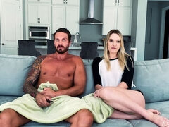 큰 엉덩이, 금발의, 핸드잡, 대단히, 랑제리, 보지, 스타킹, 청소년