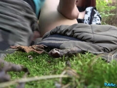 Thomas Hyka enjoys sex with Lola Fae in woods