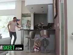 Hd, Rödhårig, Rakad, Mager, Spanking, Baddräkt, Tonåring, Trekant