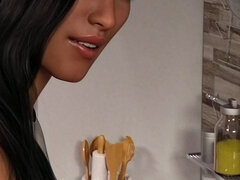 Stor pik, Ældre lækkre kvinde, Par, Komme på ansigtet, Brystvorter, Orgasme, Sprøjter, Teenager