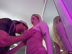 Blondin, Avsugning, Creampie, Hd, Naturliga tuttar, Tonåring, Tajt, Tuttar
