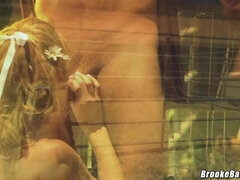 Blondinka, Busty, Doggystyle, Zunaj, Muco, Obrito, Najstnice, Retro