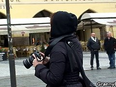 Amatør, Brunette, Tjekke, Bedstemor, Ældre kvinde, Realitet, Ridning, Kort hår