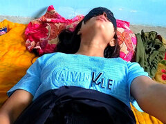 Fucked Sister's Friend with Spit in Pussy by Feeding Rasmalai