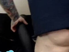 Leie, Grosser schwanz, Blasen, Braunhaarige, Besamung, Spermaladung, Hardcore, Orgasmus