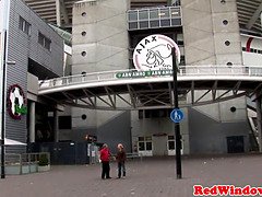 Inked goth prostitute spoils Amsterdam tourist