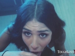 Obciąganie, Brunetka, Latynoska, Kara, Chudy, Tatuaż, Cycki