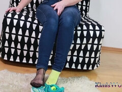 Leie, Fußfetisch, Jeans, Nylon, Socken, Solo