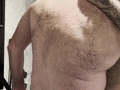 Amateur, Salle de bains, Sucer une bite, Britannique, Rondelette, Couple, Poilue, Tatouage