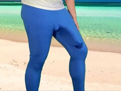 Leie, Strand, Grosser schwanz, Spermaladung, Fetisch, Masturbation, Solo