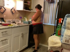 Americano, Bella grossa formosa, Culo grosso, Cucina, Latina, Tette naturali, Solo