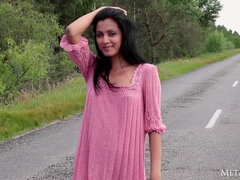 Arsch, Schwarz, Französisch, Nippel, Im freien, Muschi, Sich ausziehen, Tätowierung