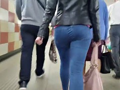 blonde with a luxurious ass