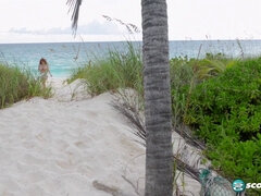 Strand, Grosse titten, Hd, Natürlichen titten, Im freien, Rotschopf, Solo, Titten