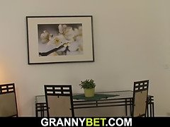 Picked up granny tourist rides stranger's cock