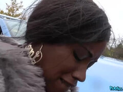 Interracial POV pussy fuck with Kiki Minaj