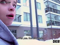Calibri Angel's debt is paid with a rough ass-fucking in POV reality video