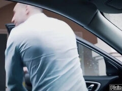 Teen fucked by a guy to pay for damage