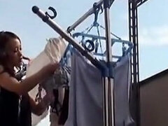 The Married Woman Next Door Noticed Me Through the Balcony. Part1