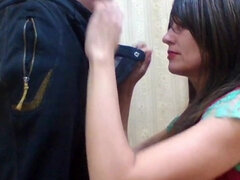 아마추어, 오랄섹스, 커플, 인도인, 셀카