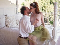 Nerdy girl got fucked like a whore