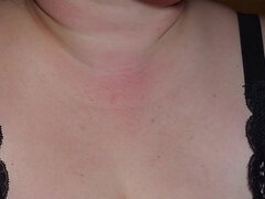 Stepmom to Fuck Her Huge Mouth Then Covers with a Huge Ejaculation of Sperm Over Her Tits