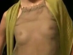 Naked boobs on Fashion Show