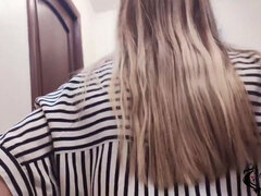 Amateur with Natural Tits Suck and Riding on Big Cock Fan