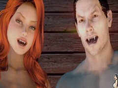 Vampire Breezy overpowered by a strong ebony lover