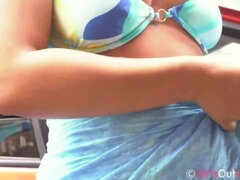 Strand, Brunette, Sort, Kvinde, Hd, Solo