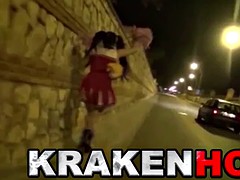 Krakenhot  Crazy and funny casting with blowjob and hardsex