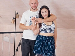 Stor røv, Stor pik, Store bryster, Pik sutte, Brunette, Hundestilling