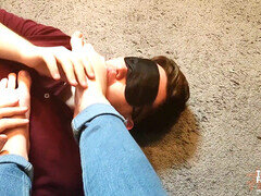 Foot slave, teen feet tease, footboy
