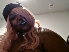 Amatør, Stor svart kvinne, Store pupper, Svart, Mørk, Festlig, Pupper