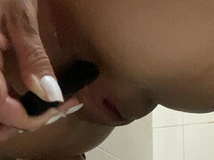 Girl Playing with Anus