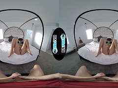 Wetvr stepsister fucks her stepbrother in virtual reality porn