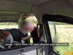 Golden showers for dirty cab driver