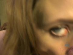 Her sexy eyes connect with yours.